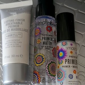 Set of 3: primer, foundation and setting spray